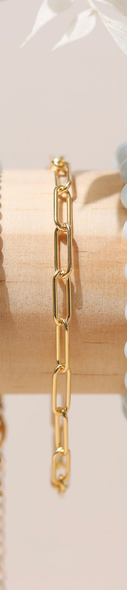 Gold Vermeil Paperclip bracelet